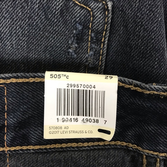 Levis 505 Distress Fray Crop Jeans Size 29 Women - Picture 6 of 7